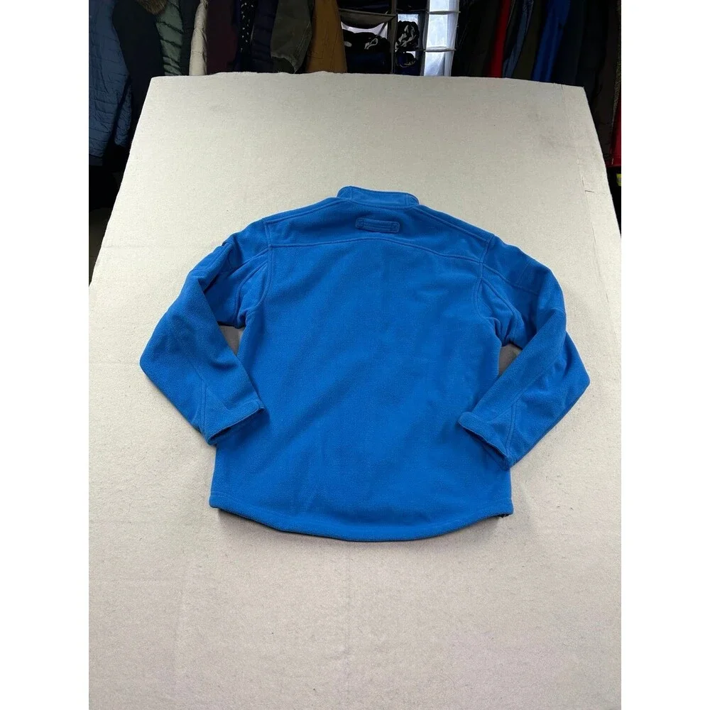 Duluth Trading Men's Shoreman's Fleece Gridlock Jacket Medium Blue